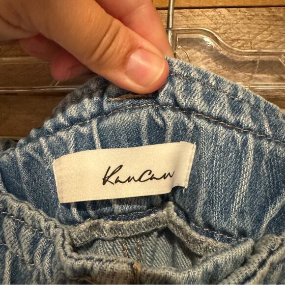 KanCan Bronte Ultra High Rise Paperbag Mom Jeans Light Wash Size 15/31 Trendy - Picture 11 of 16